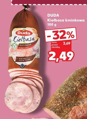 Kiełbasa kminkowa Duda promocja w Kaufland