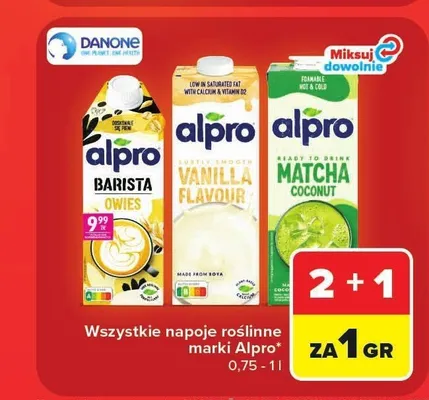 Napój owsiany Alpro Barista Owies promocja w Carrefour Market