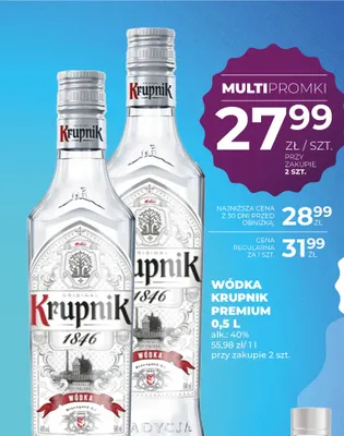 Wódka Krupnik Premium promocja w Duży Ben