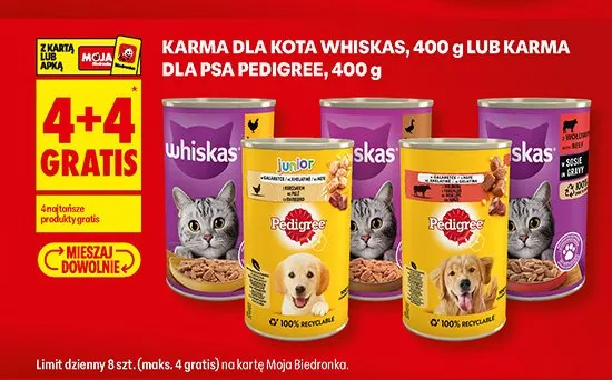 Karma dla kota Whiskas z wołowiną promocja w Biedronka