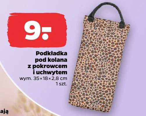 Podkładka pod kolana z pokrowcem i uchwytem 35x18x2,8 cm promocja w Netto
