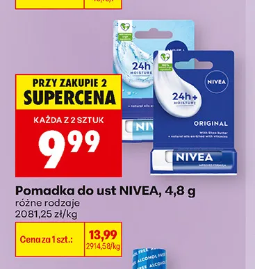 Pomadka do ust Nivea promocja w Biedronka