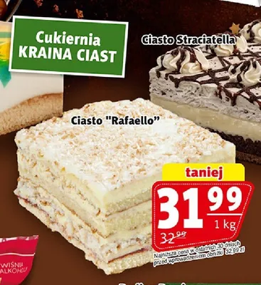 Ciasto Raffaello Kraina Ciast promocja w Prim Market