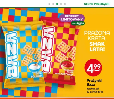 Prażynki Baza solone promocja w Żabka