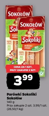 Parówki Sokoliki Sokołów promocja w Netto