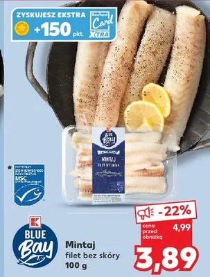 Mintaj filet bez skóry K Blue Bay promocja w Kaufland