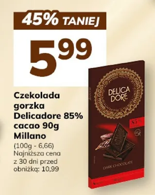 Czekolada gorzka Delicadore 85% cacao 90g Millano promocja w Hitpol