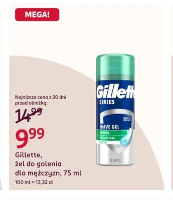 Żel do golenia dla mężczyzn Gillette Series promocja w Rossmann