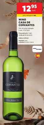 Wino Casa De Cervantes promocja w Stokrotka