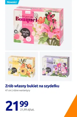 Zestaw do szydełkowania bukiet kwiatów AVEC The Purple Edition promocja w Action