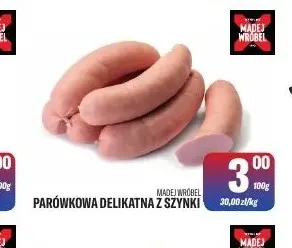Parówkowa delikatna z szynki Madej Wróbel promocja w Tomi Markt