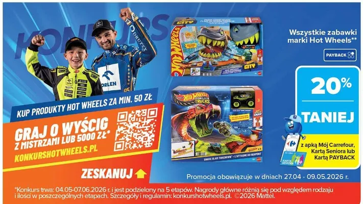 Zabawki Hot Wheels promocja w Carrefour