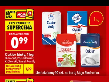 Cukier biały Polski promocja w Biedronka