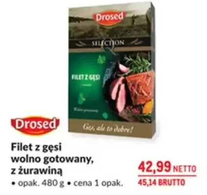 Filet z gęsi wolno gotowany z żurawiną promocja w Makro