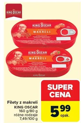 Filety z makreli różne rodzaje promocja w Carrefour