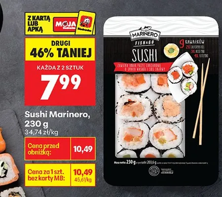Zestaw sushi 230 g promocja w Biedronka