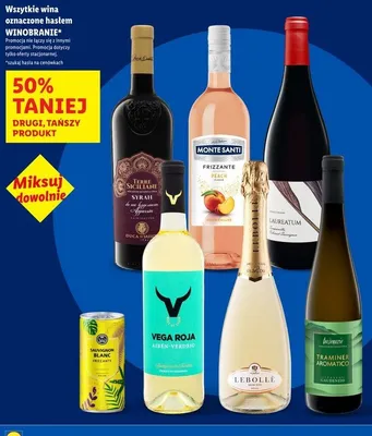 Wino białe wytrawne Gaudenzio Traminer Aromatico promocja w Lidl