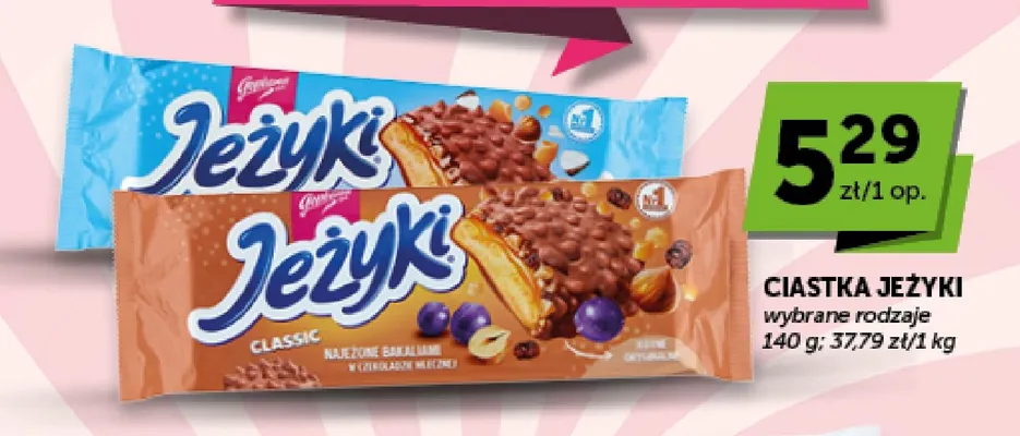 Ciastka Jeżyki kokosowe promocja w Groszek