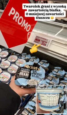 Twarożek Protein+ grani naturalny lekki promocja w Auchan