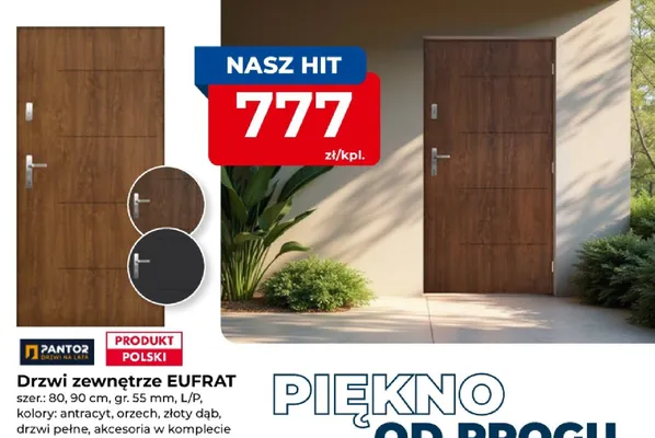 Drzwi zewnętrzne EUFRAT promocja w PSB Mrówka