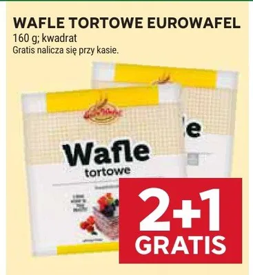 Wafle tortowe Eurowafel promocja w Stokrotka