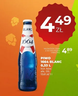 Piwo 1664 Blanc promocja w Duży Ben
