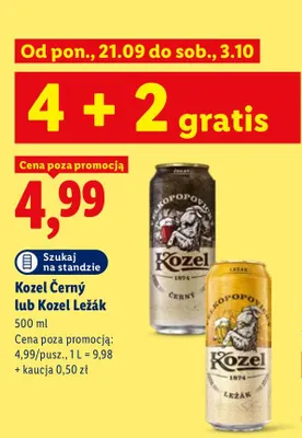 Piwo Kozel Ležák promocja w Lidl