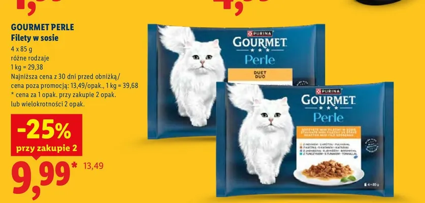 Filety w sosie Gourmet Perle 4-pak promocja w Lidl