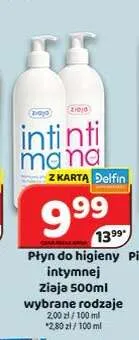 Płyn do higieny intymnej Ziaja Intima różowy promocja w Delfin