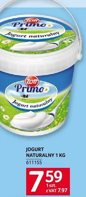 Jogurt naturalny Zott Primo 1 kg promocja w Selgros