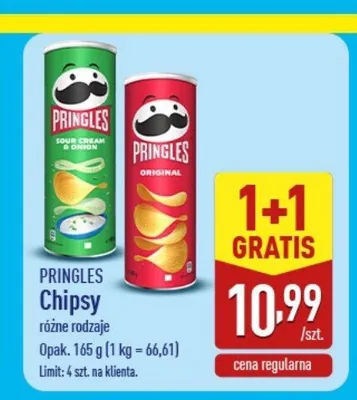 Chipsy Pringles Sour Cream & Onion promocja w Aldi