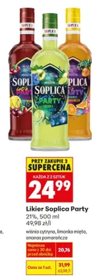 Likier party ananas pomarańcza promocja w Biedronka