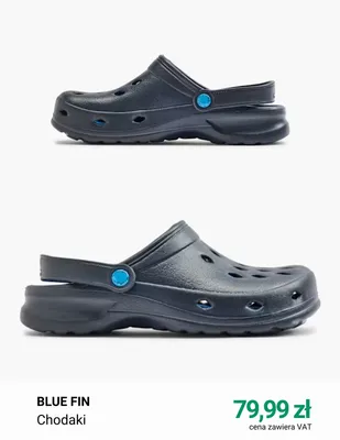 Chodaki Blue Fin promocja w Deichmann