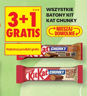 Baton Kit Kat Chunky Peanut Butter promocja w Biedronka