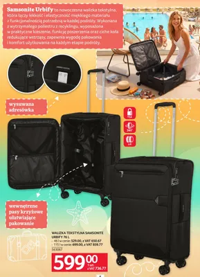 Walizka tekstylna Samsonite Urbify 46 l promocja w Selgros