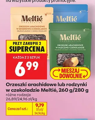 Rodzynki w czekoladzie Meltié promocja w Biedronka