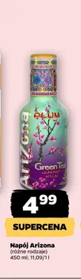 Napój Arizona Green Tea z miodem i śliwką promocja w Netto