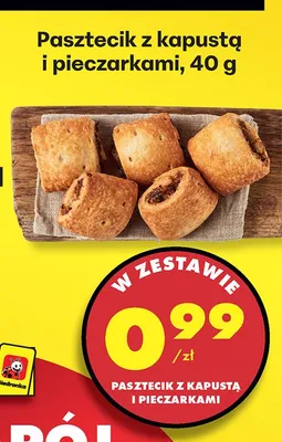 Pasztecik z kapustą i pieczarkami promocja w Biedronka