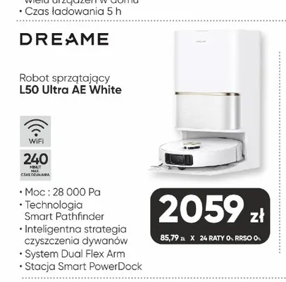 Robot sprzątający Dreame L50 Ultra Ae White promocja w Max Elektro
