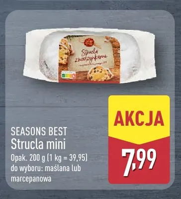 Strucla mini marcepanowa Seasons Best promocja w Aldi