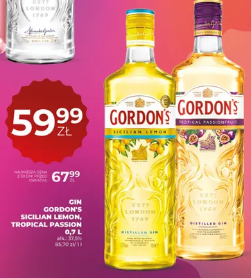 Gin Gordon's Tropical Passionfruit promocja w Duży Ben