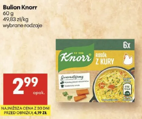 Bulion Rosół z Kury Knorr promocja w Delikatesy Centrum