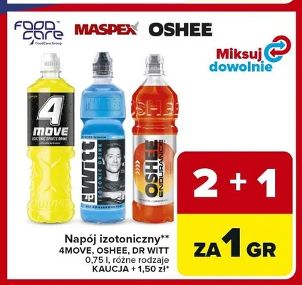 Napój izotoniczny 4MOVE promocja w Carrefour Market