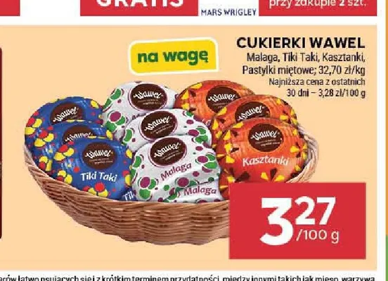 Cukierki Tiki Taki Wawel promocja w Stokrotka