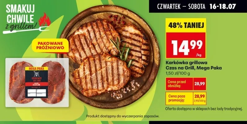 Karkówka grillowa Czas na Grill Mega Paka promocja w Biedronka