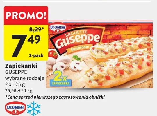 Zapiekanki Guseppe Dr.Oetker promocja w Intermarche