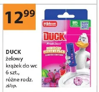 Żelowy krążek do wc Duck 6szt. promocja w Drogerie Laboo