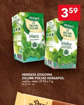 Herbata ziołowa Zielnik Polski Herbapol mięta promocja w LEWIATAN