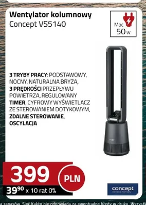 Wentylator kolumnowy Concept VS5140 promocja w kakto.pl