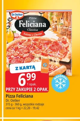 Pizza Feliciana Salame e Chorizo Dr. Oetker promocja w Leclerc